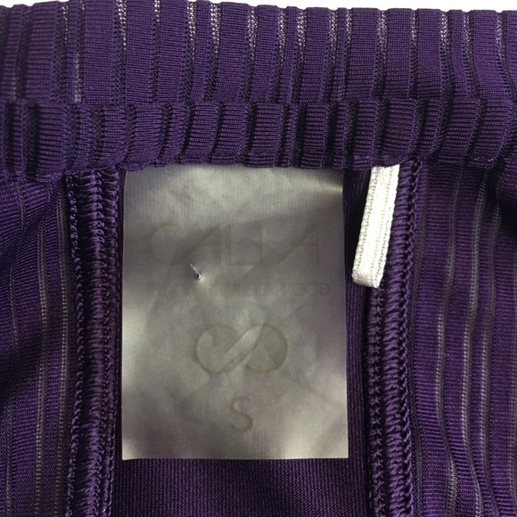 CALIA Purple Move Mesh Inset Tank, S - Picture 7 of 8